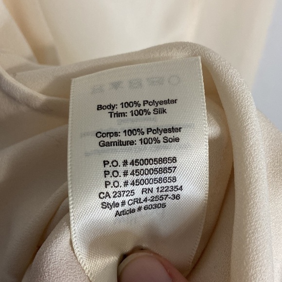 ARITZIA Wilfred Silk Faustine Blouse Sleeveless Tank Open Back XS - Picture 5 of 5